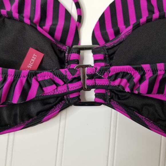 Victoria's Secret Striped Bandeau Bikini Top MED - Picture 4 of 8
